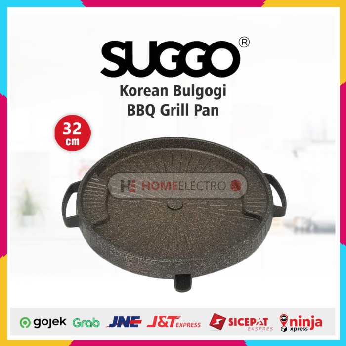 [Ori] Suggo Korean Bulgogi Bbq Grill Pan - Panci Panggangan Griller Korea Terbatas