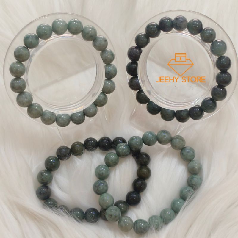 Gelang Natural Giok Burma Myanmar Type A Medium