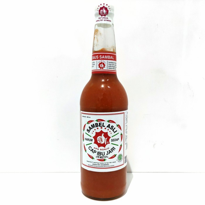 

Saus Sambal Cap Ibu Jari 600 Ml Saus Sambel Cap Jempol