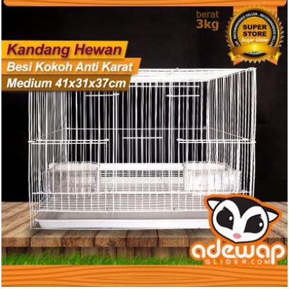 ADEWAP GLIDER Kandang Ukuran Medium Perlengkapan Sugar Glider