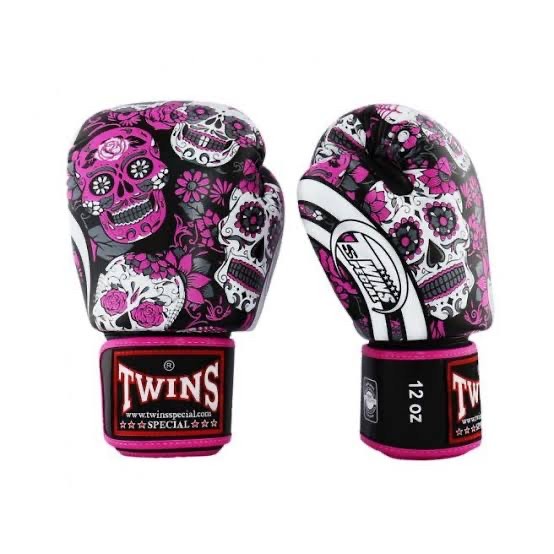 SARUNG TINJU TWINS SPECIAL FBGVL3-53 SKULL / BOXING MUAY THAI GLOVES