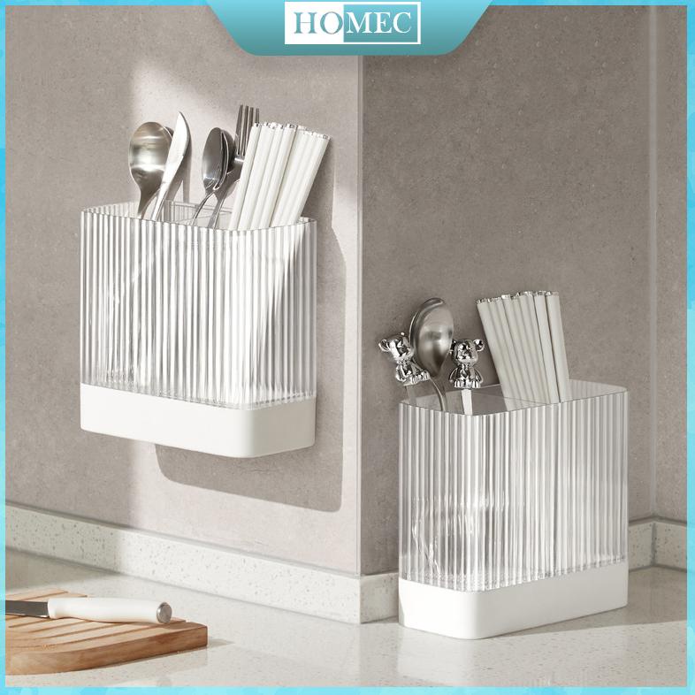 Tempat Sendok Estetik Aesthetic Rak Sendok Gantung Plastik Tempat Sendok Garpu Estetik Cultery Holde