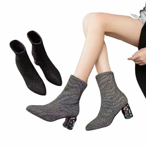 Boots Ankle Premium B132 Ala Korea Wanita Import Sepatu Zara Painted Promo Terbaru