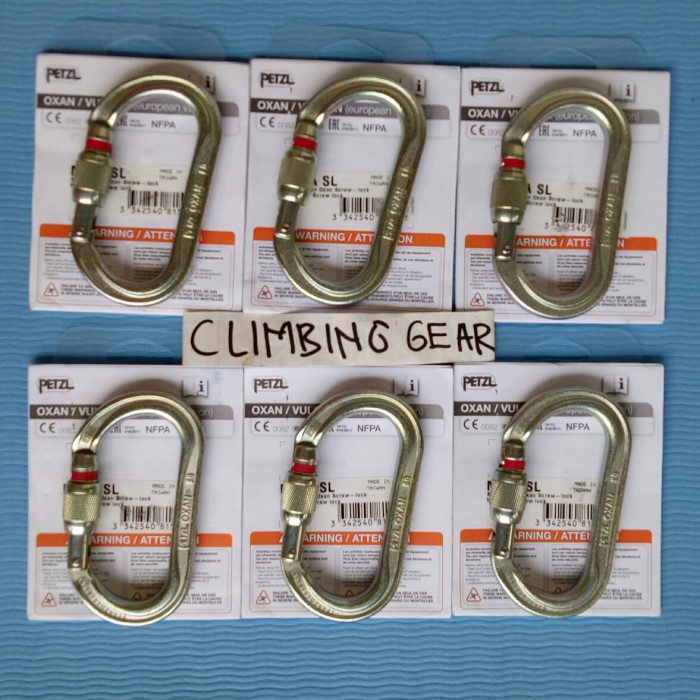 {Shop} CARABINER PETZL OXAN OVAL SCREW BAJA CLIMBING not ok tni ntr amd camp Murah