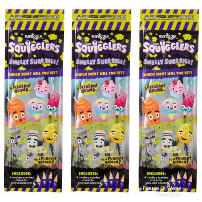 

Smiggle Squigglers Smelly Surprise - Pensil Pack Smiggle Limited Edition