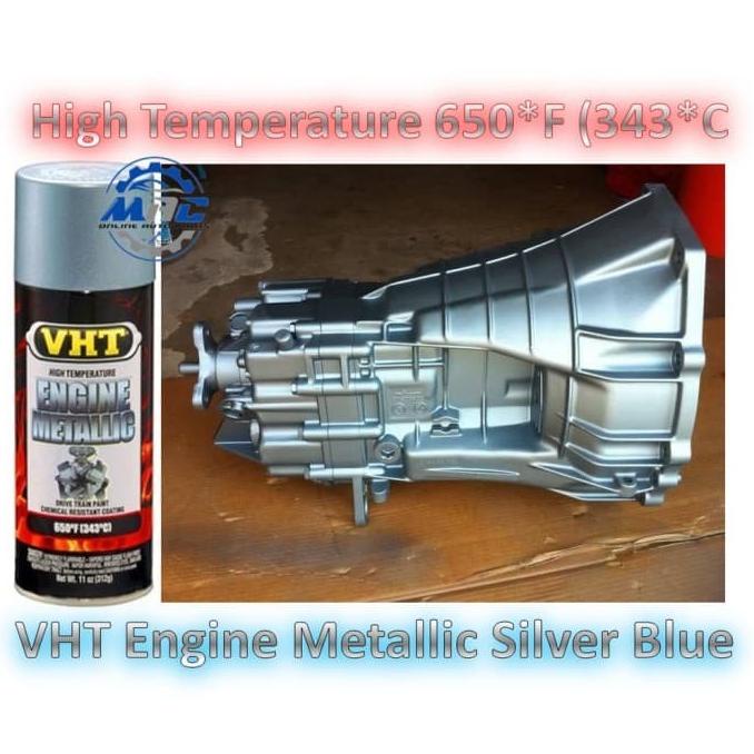 Cat Semprot Blok Mesin Vht Anti Panas Warna Titanium Silver Blue Usa Hits