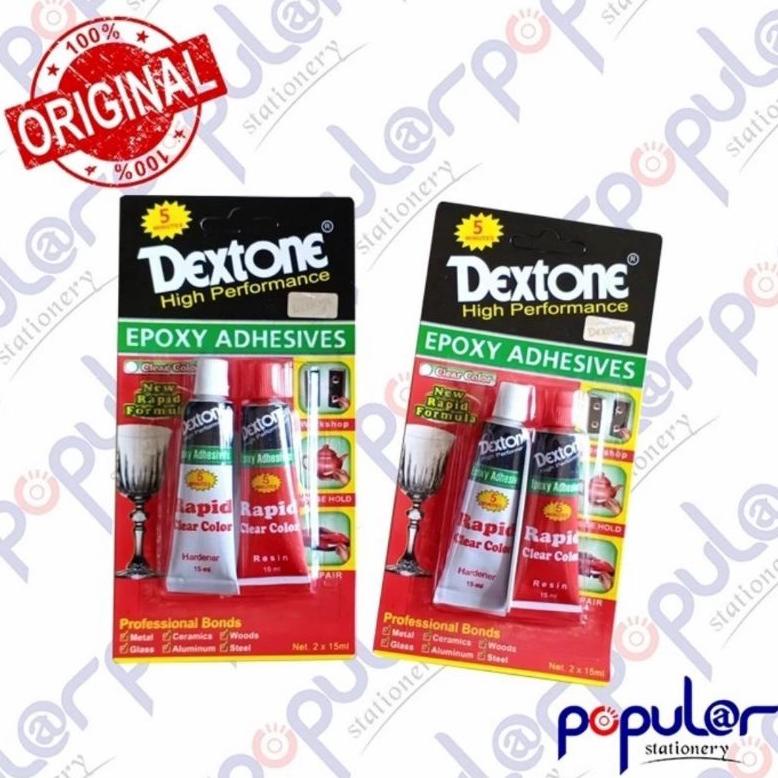 

Best - Lem Dextone Rapid Clear Colour 5 Menit / (Pcs) !