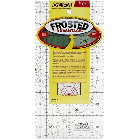 

Sarila Frosted Advantage Acrylic Ruler Qr-6X12 6-Inch X 12-Inch