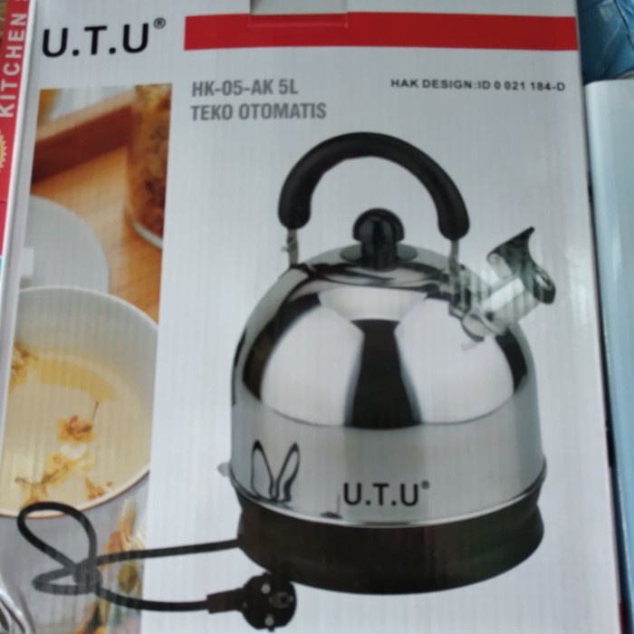 [Ori] Teko Listrik Stenlis 5 Liter/Ketel Listrik/Teko Listrik Utu 5 Litrr Bisa Sameday