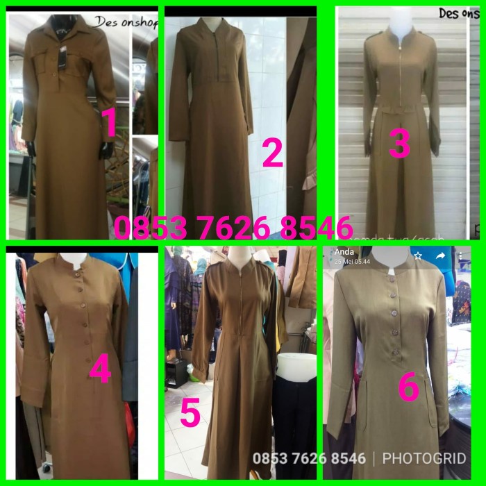 [Original] Baju Seragam Gamis Pns Pdh Guru Pdh Dinas Bisa Gojek
