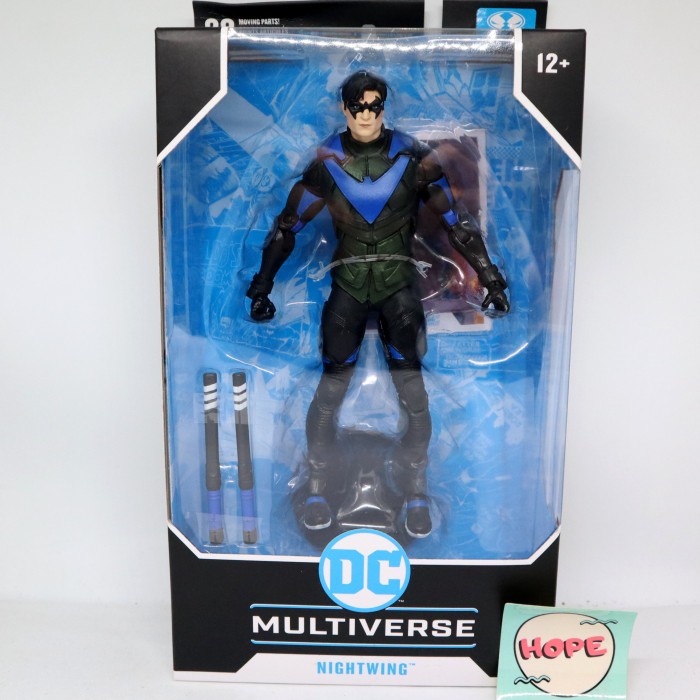 ✅Baru Action Figure Mcfarlane Nightwing Gotham Knights Dc Gaming Original Limited