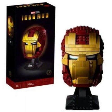 ✅COD Bricks Heroes Iron Man Mask / Helmet Ironman Avengers Blocks 50015 Bisa Gojek