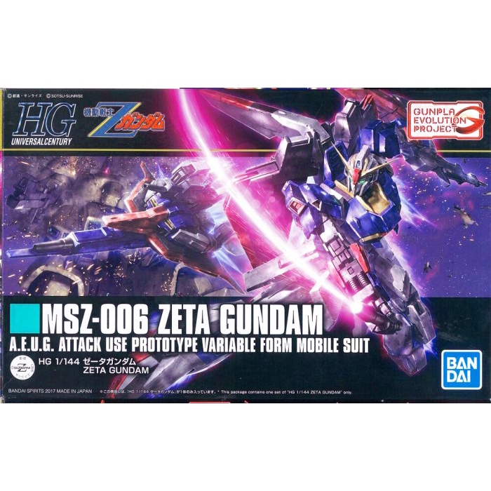 ✅COD Hg 1/144 Hguc Msz-006 Zeta Z Gundam Gunpla Evolution Project Terbaru
