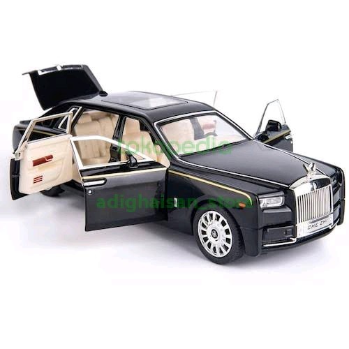✅COD Diecast 1:24 Roll-Royce Phantom Miniatur Mobil Dengan Lampu Diskon
