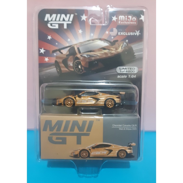 ✅COD Minigt Mini Gt 548 Chevrolet Corvette C8.R Stars  Stripes 2023 Terbaru