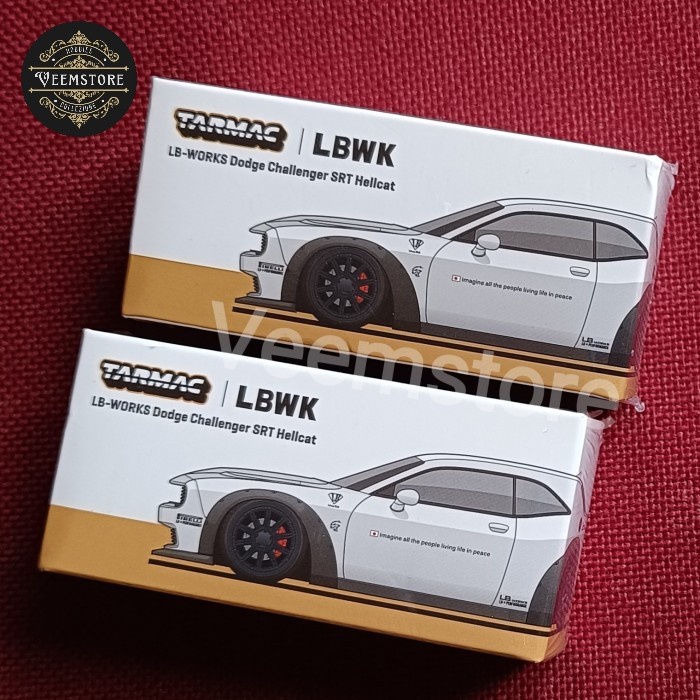 ✅COD Die Cast 1:64 Dodge Challenger Srt Hellcat Lbworks [Tarmac] Terbatas