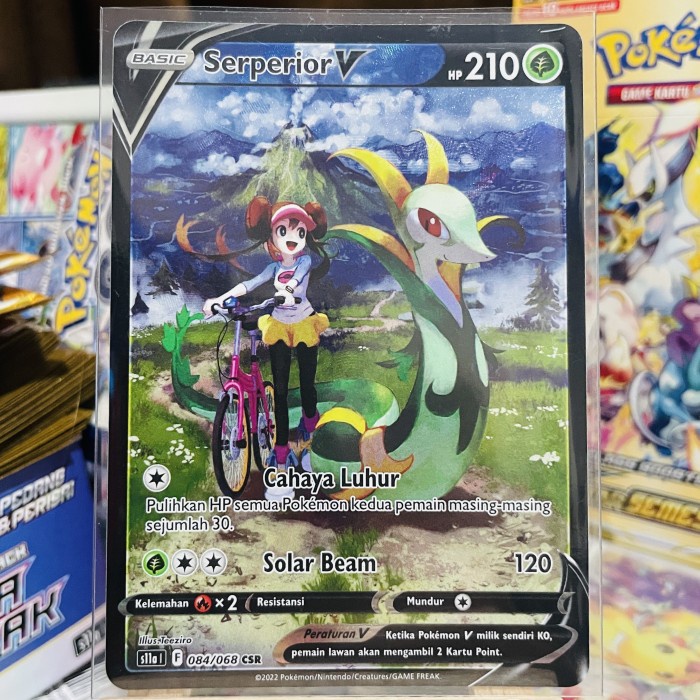 ✅New Serperior V Csr Full Art Aa Indonesia Kartu Pokemon Tcg Limited