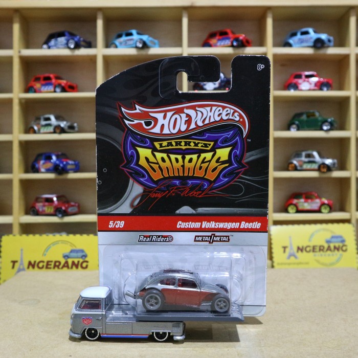 ✅COD Hotwheels Custom Volkswagen Beetle Larry'S Garage Red Bisa Gojek
