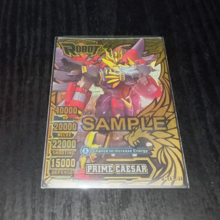 ✅New Kartu Hero Of Robots Prime Caesar Legend Rare Sample Original Diskon