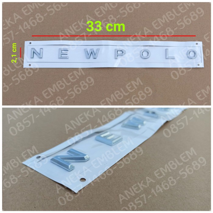 ✅Termurah Emblem Logo Tulisan New Polo Newpolo Newpolo New Polo Untuk Vw Polo Limited