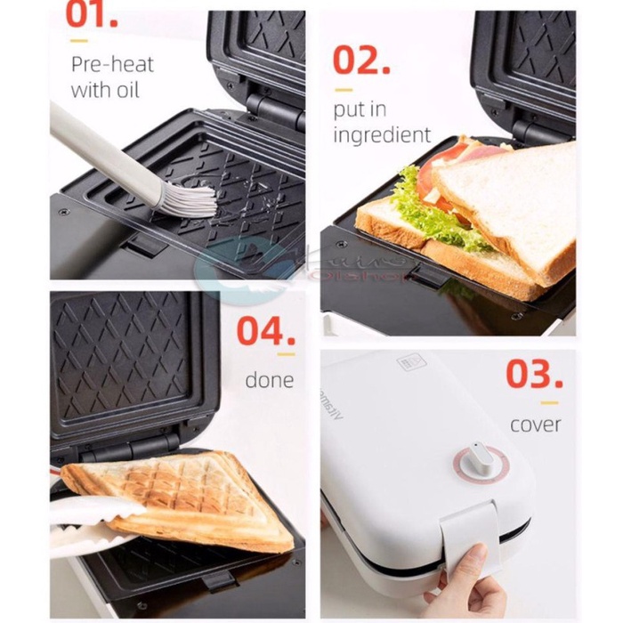 Vitamer S007 Breakfast Maker Toaster Omelette Mesin Sarapan Roti Telur