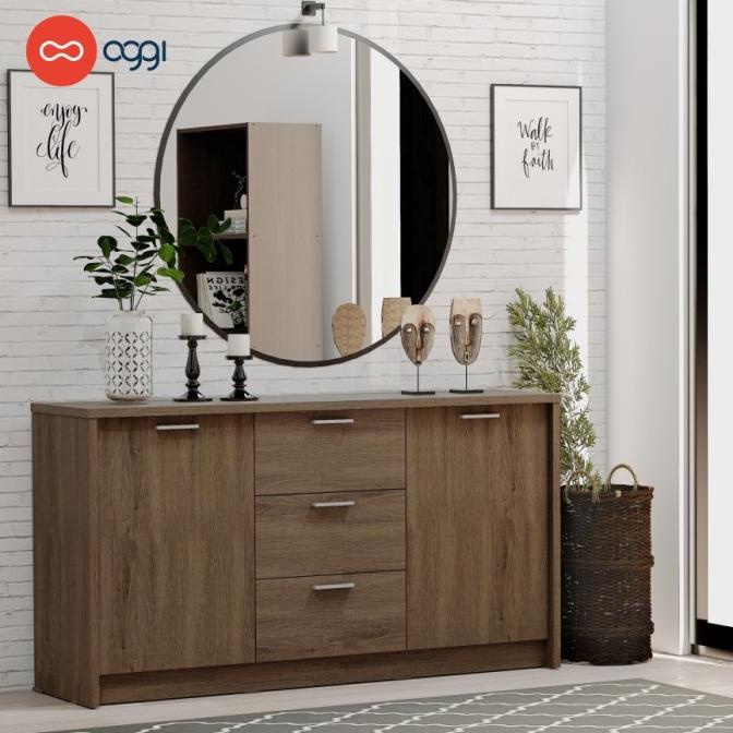 ,,,,,,,] Oggi - Buffet / Sideboard / Oggi Hazel Sideboard 150 - Brown Oak