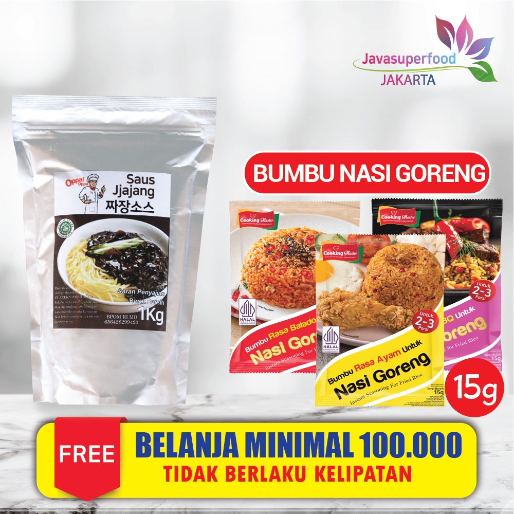 

Saus Jjajang Halal Pasta Kedelai Hitam 1Kg Saus Jjajangmyeon Oppa!Oppa