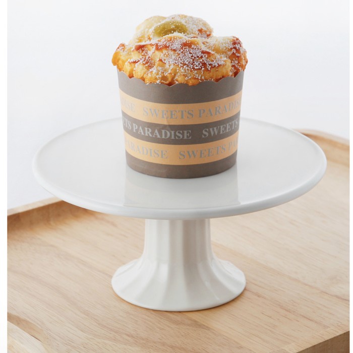 

✨Baru Footed Ceramic Cake Stand 165Cm Fine China Flute Pedestal Tempat Kue Limited