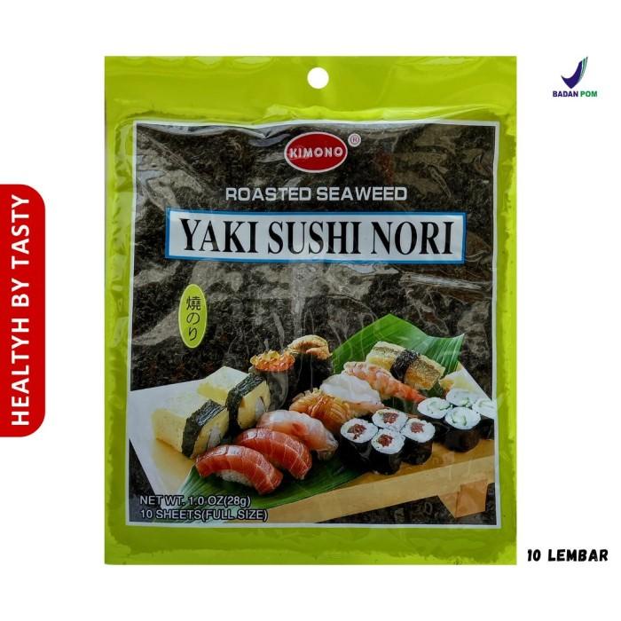 

Kimono Yaki Sushi Nori Roasted Seaweed Rumput Laut Panggang 10 sheets Best SEller