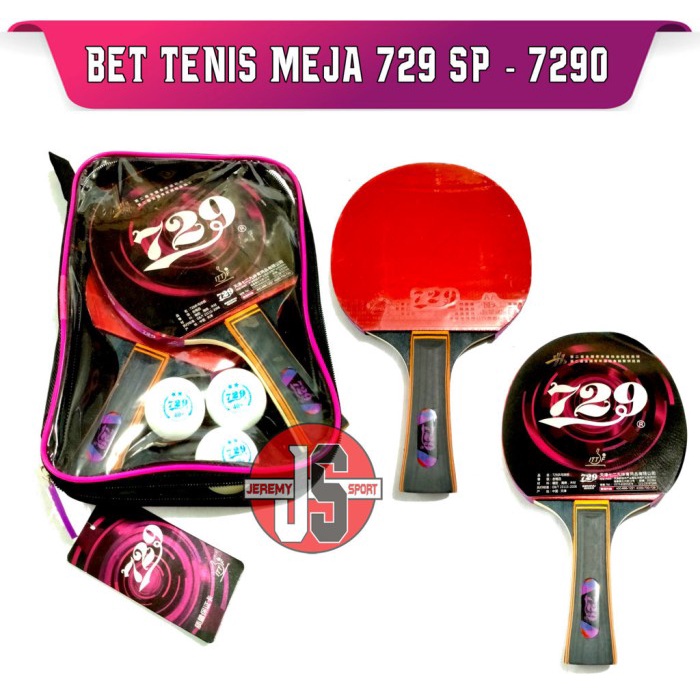 [New] Bat Pingpong - Bet Tenis Meja Friendship 729 Sp Isi 2  Bola Sp-7290 Limited