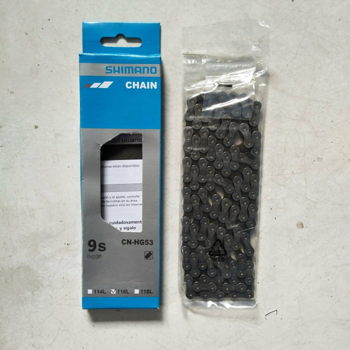 [New Ori] Rantai 9 Speed Shimano Cn-Hg53 116L Rantai Sora Acera Altus Alivio Terbaru