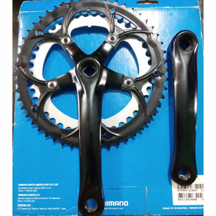 [New Ori] Crank 2 Susun Alloy 52-42T Made In Taiwan Berkualitas