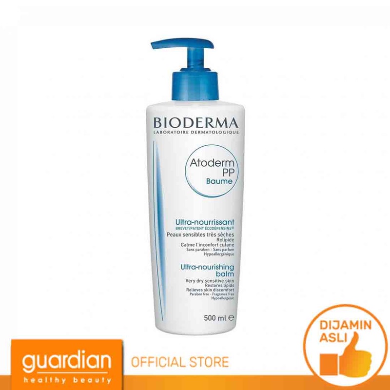 Bioderma Atoderm PP Baume 500 ml - Face / Body Moisturizer untuk Kulit Kering / Sangat Kering / Atop