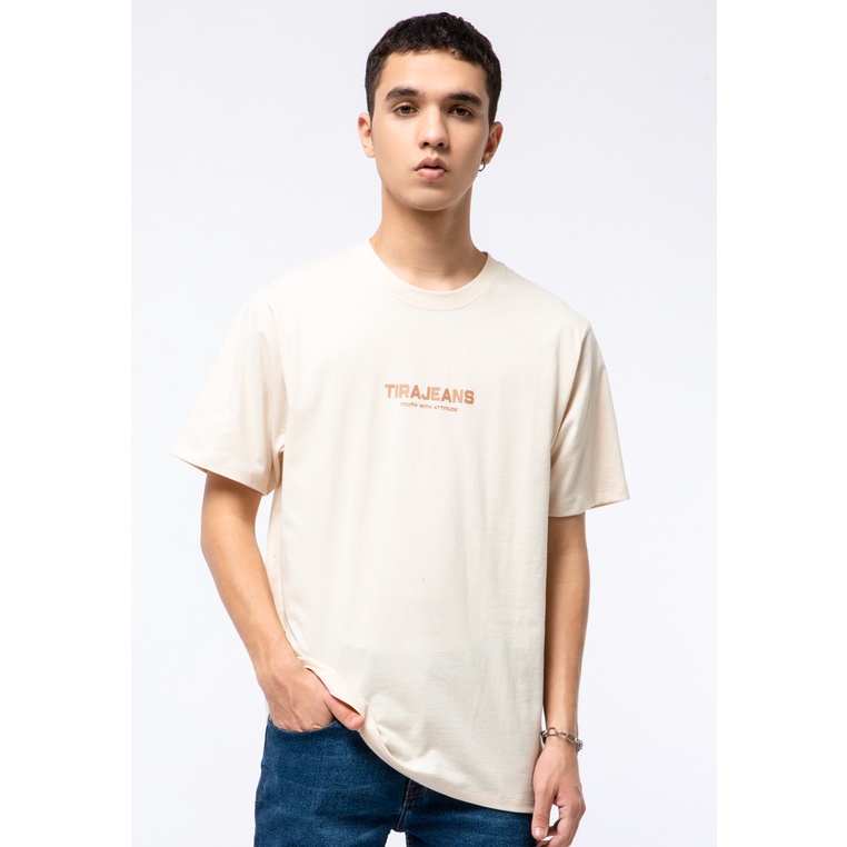 Tirajeans Graphic T-Shirt TTS202K13309F21 Beige