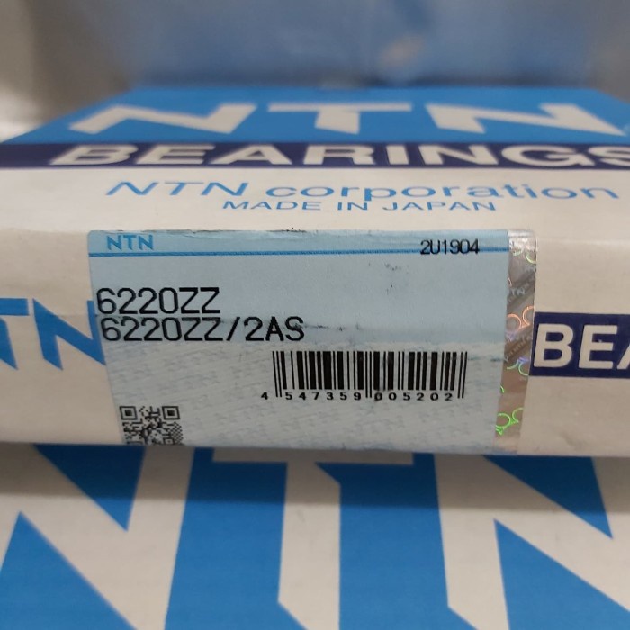 Cod Bearing 6220 Zz Ntn Original Kode Hm177