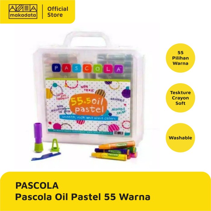 

Crayon Oil Pastel Pascola Isi 55 Warna Murah