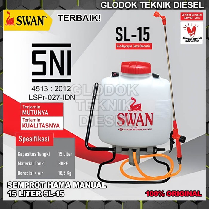 Promo Alat Mesin Semprot Semprotan Hama 15 Liter Plastik Hand Sprayer 15 L