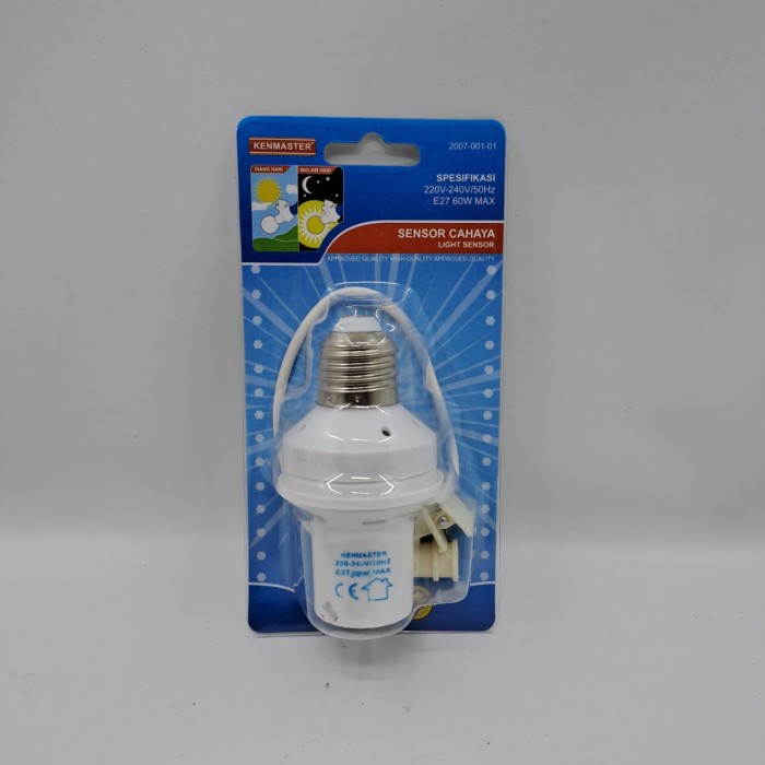 Kenmaster Light Sensor - Fitting Bohlam Lampu Cahaya Otomatis - Piting