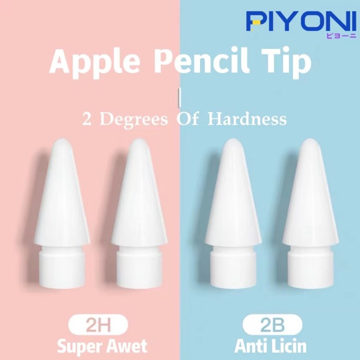 

Gaya Piyoni 2B 2H Soft Apple Pencil Replacement Tip Nib Gen 1 & Gen 2