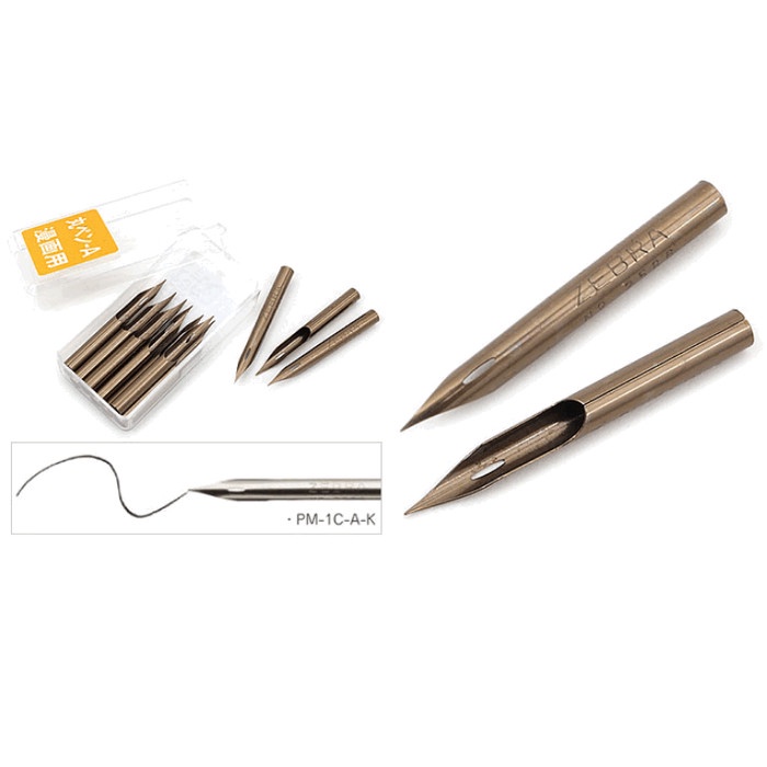 

Gaya Id 22405 Zebra Pen Nibs - Maru Pen For Mapping ( 1 Pack 10 Pcs )