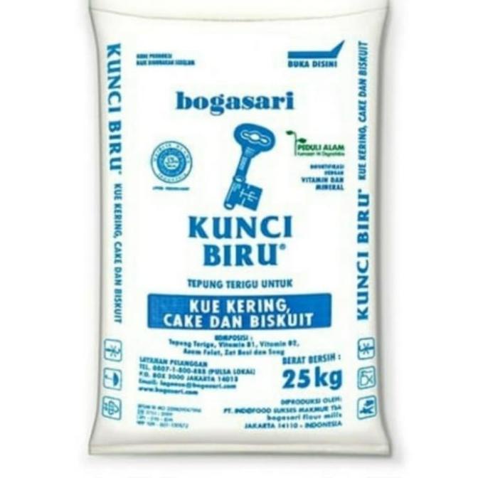 

terigu kunci biru 1 zak 25kg Baru!!!