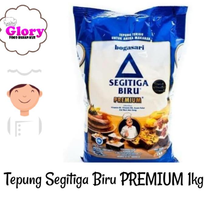 

terigu segitiga biru premium 1kg dus (12pcs) Baru!!!
