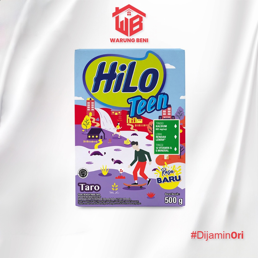 

HiLo Teen Susu Remaja Tinggi Kalsium Taro 500 gr