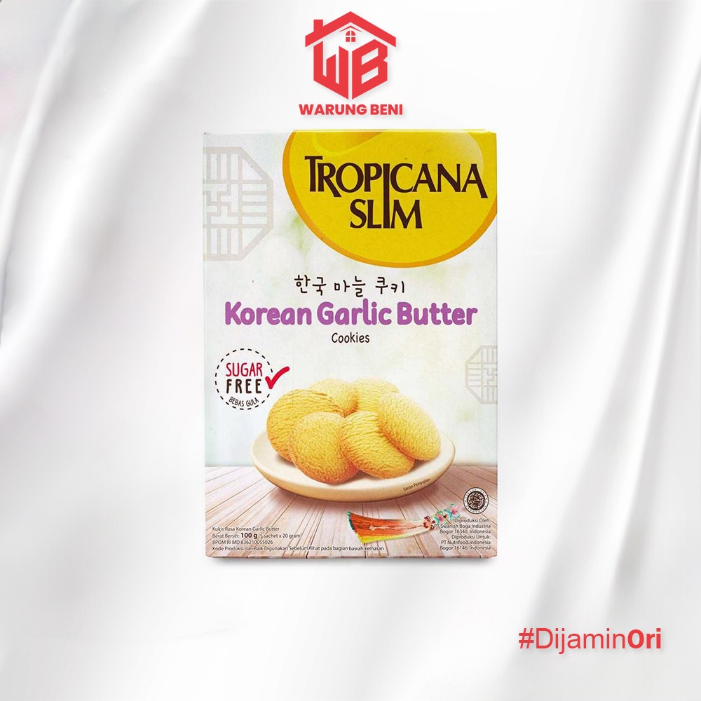 

Tropicana Slim Snack Bebas Gula Garlic Butter Cookies 100 gr