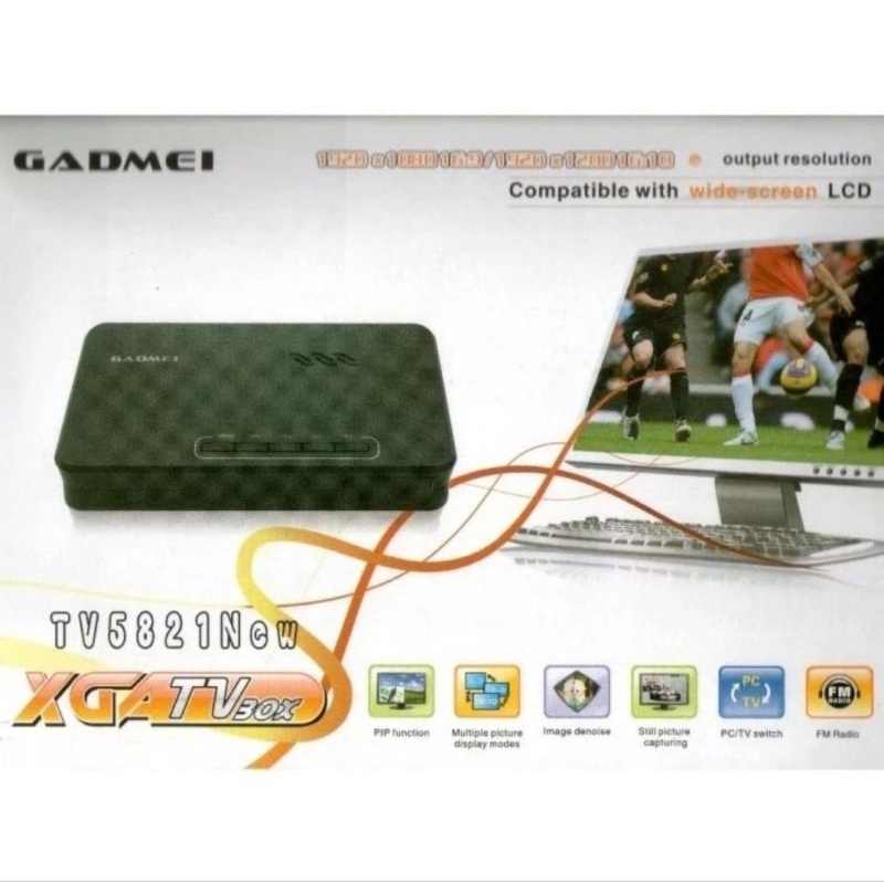 GADMEI TV BOX TUNER TV 5821 NEW MONITOR TABUNG/LCD ORIGINAL