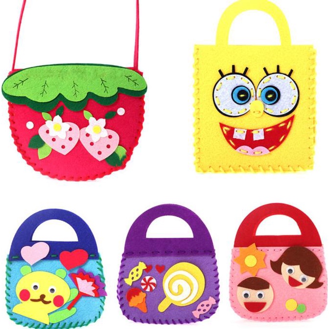 

Diy Menjahit Tas Anak Bahan Kain Flanel Mainan Edukasi Untuk Anak