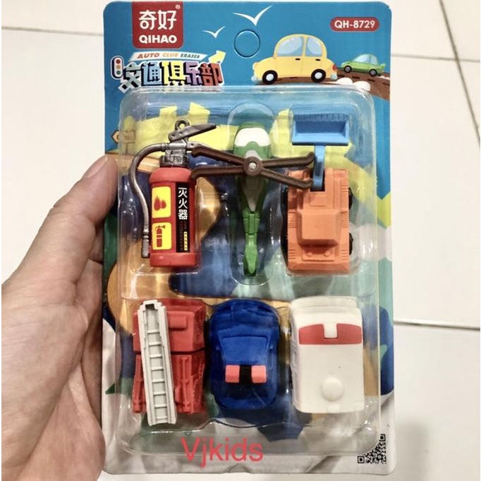 

Eraser, Penghapus 3D Karakter Transportasi Dapat Digunakan Utk Bermain