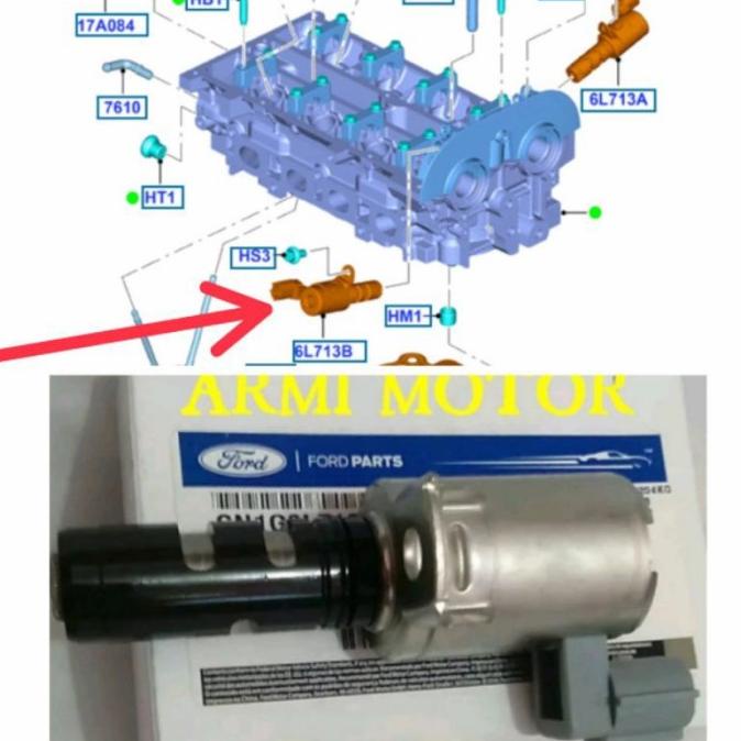 Sensor VVT Selenoid Ford Ecosport & Fiesta Matik Genuine Part Ford