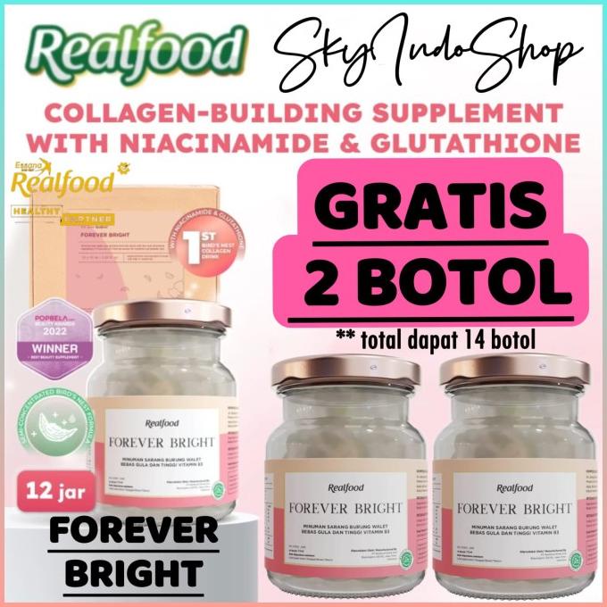 

Realfood Forever Bright ( Minuman Sarang Burung Walet ) Halal & Bpom