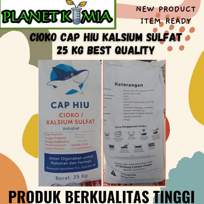 Cioko Cap Hiu 25 KG Food Grade Terbaik Best Quality MURAH MERIAH Ready Stok zp 1016